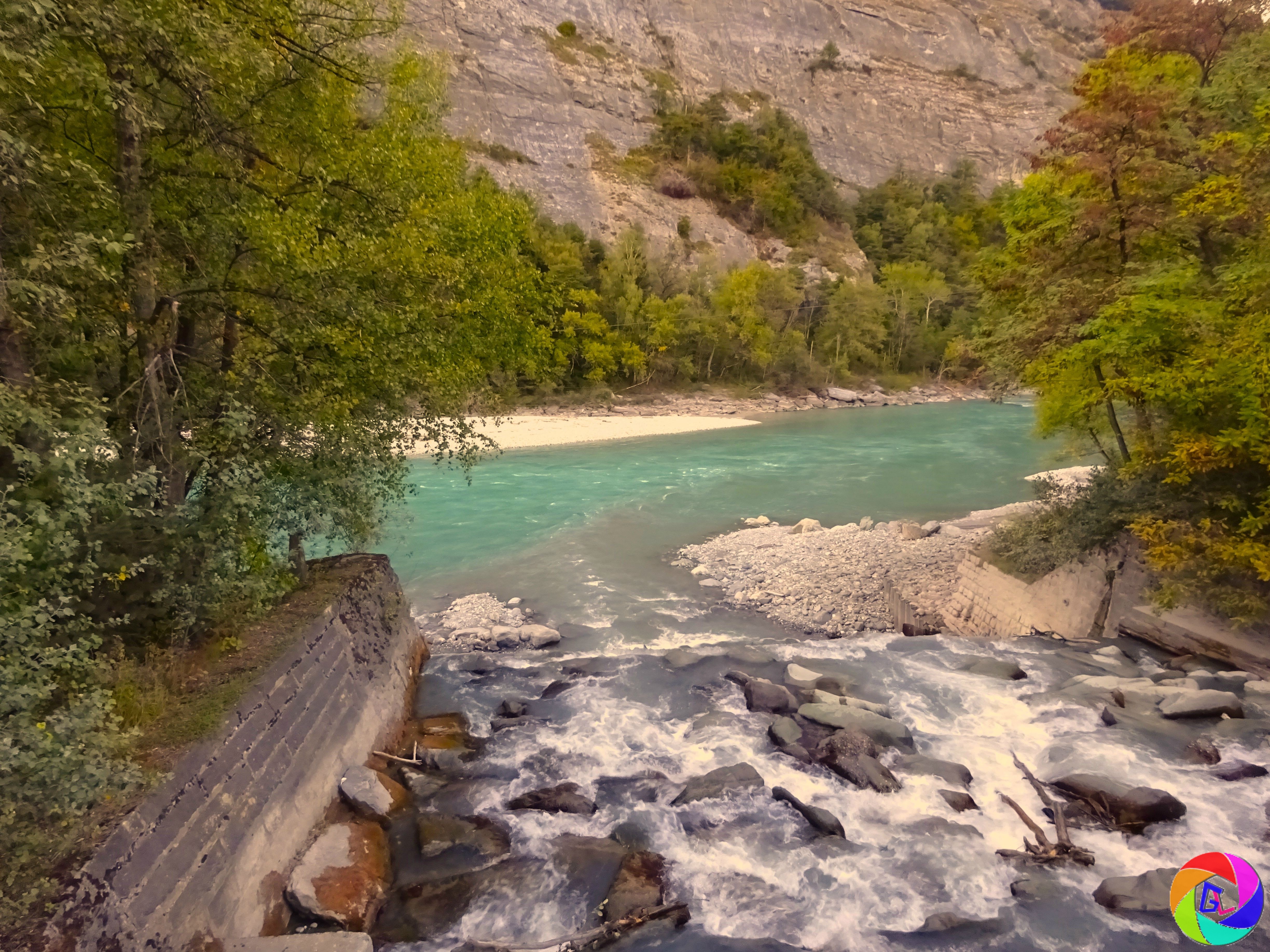 Rivers meet in Chur